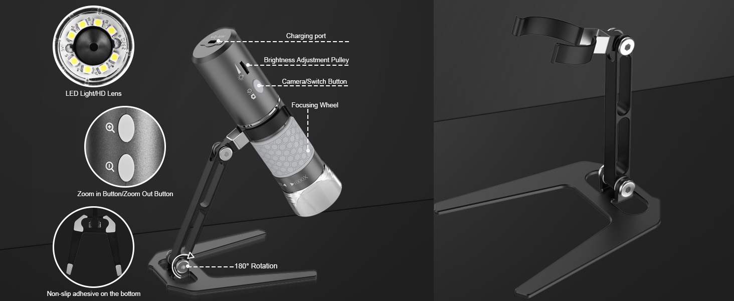 Jiusion 4K WiFi Microscope