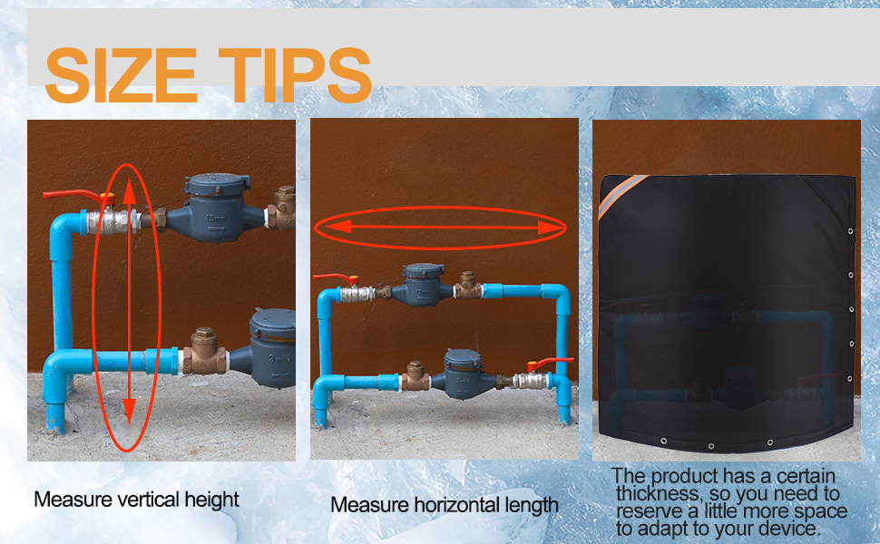 Outdoor Backflow Preventer Cover Insulated Pouch Black Sprinkler