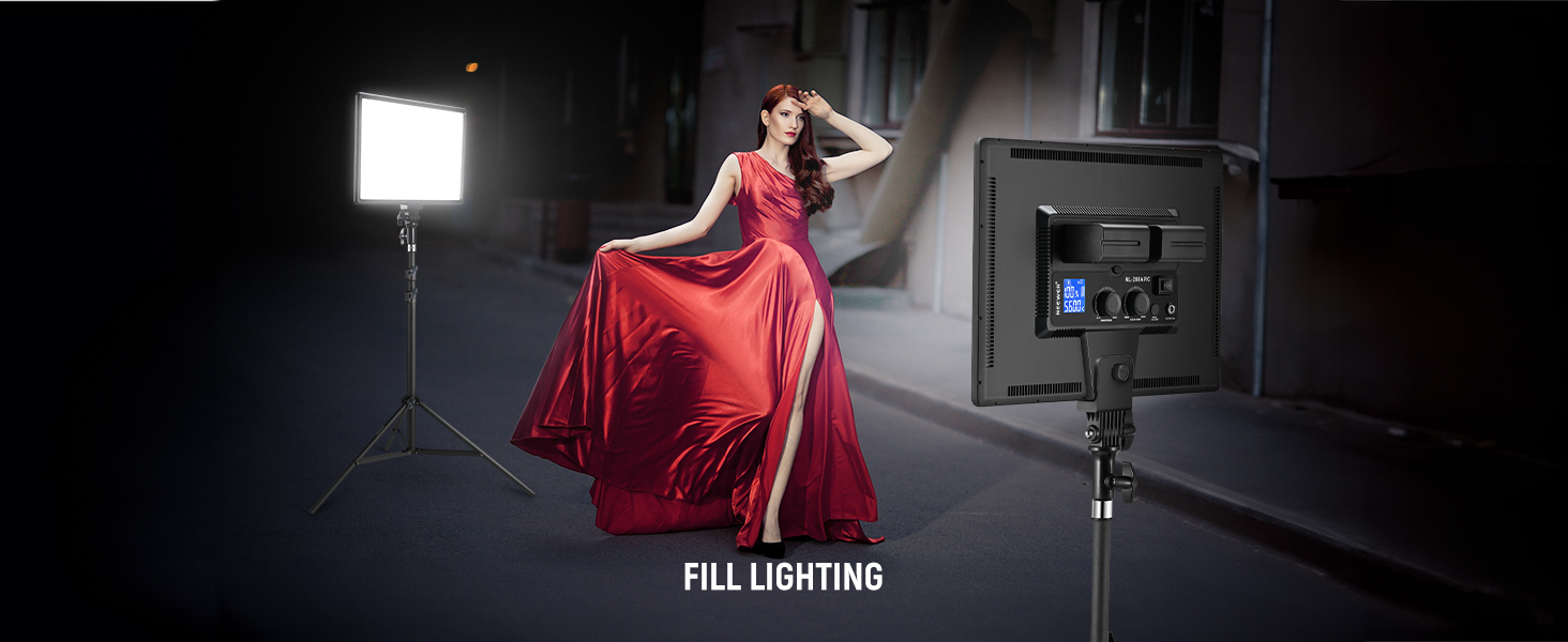 Neewer 18" Led Video Light Panel Lighting Kit with Remote