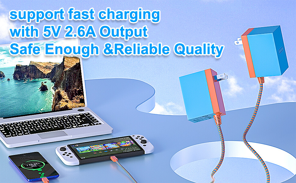 Switch Charger for Nintendo Switch, AC Adapter Power Cord