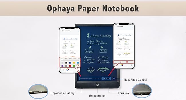 digital notebook with pen 