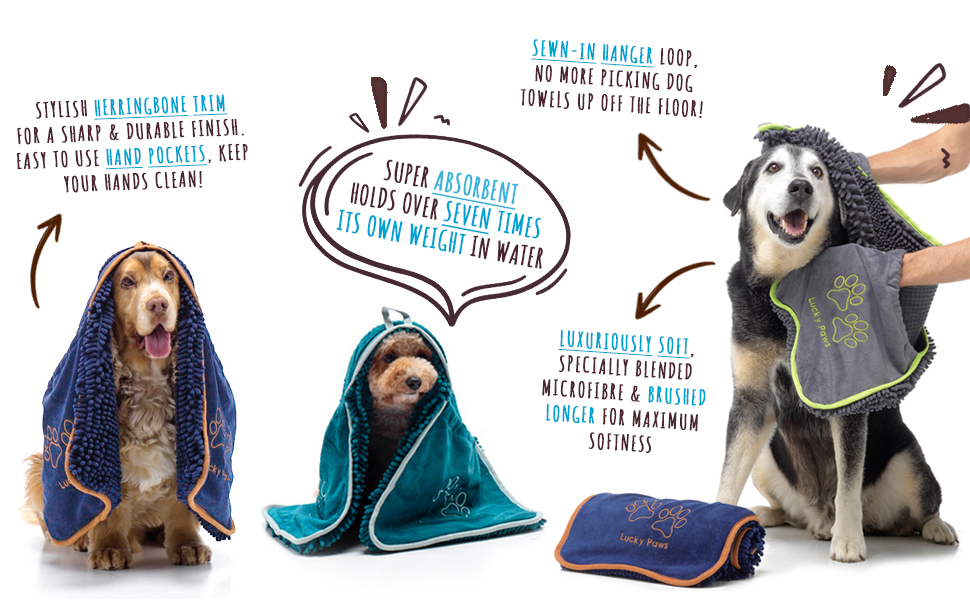 dog towel microfibre premium quality super absorbent soft dogs towels pet blanket drying paw