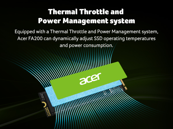 Amazon.com: acer FA200 NVMe Gen4 SSD 1TB, PCIe 4.0, M.2 2280