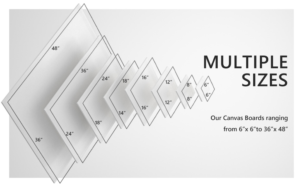 GOTIDEAL Stretched Canvases for Painting, 14x18" Inch Set