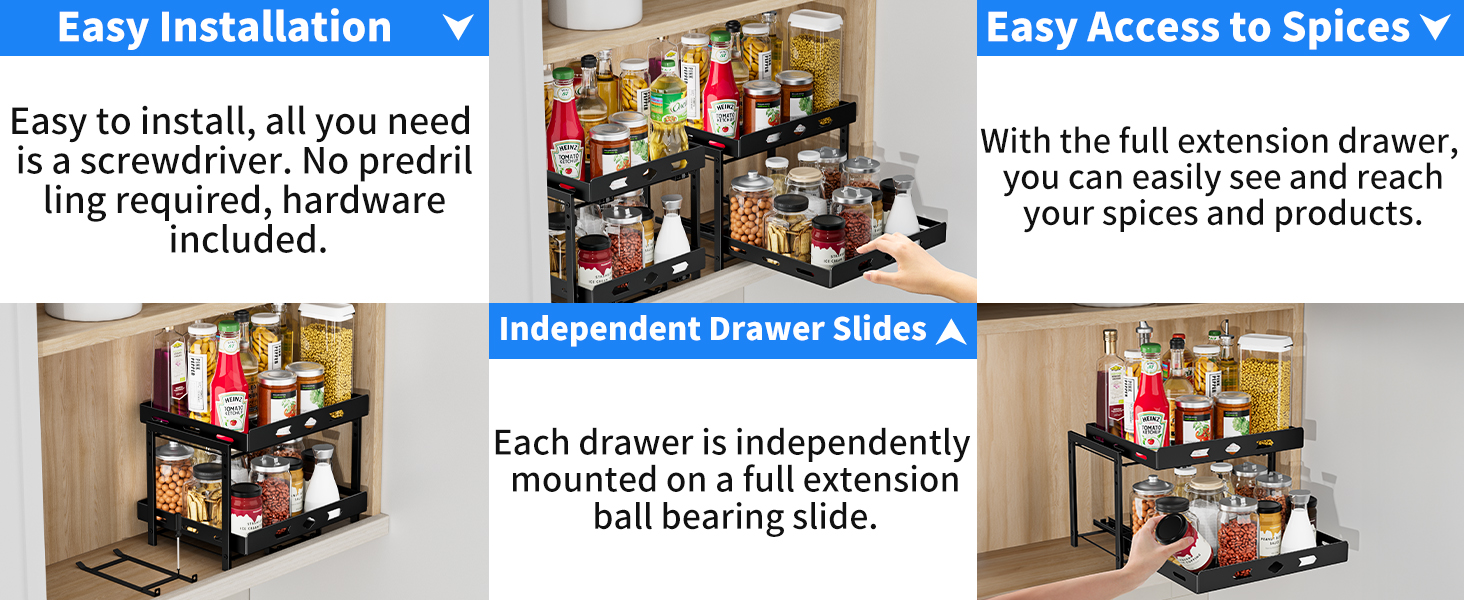 cabinet spice organizer