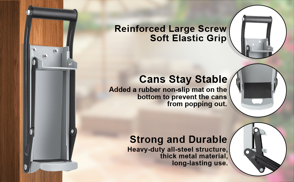 16 Oz. Can Crusher Wall Mounted, Heavy Duty Can Crushers