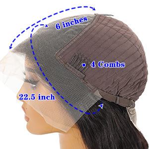 13*6 Body wave Wig Cap Size and Combs and Adjustable Straps