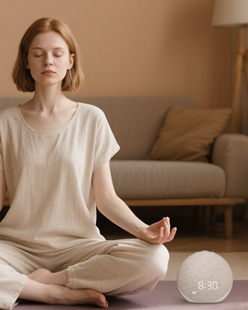 sound machine with clock