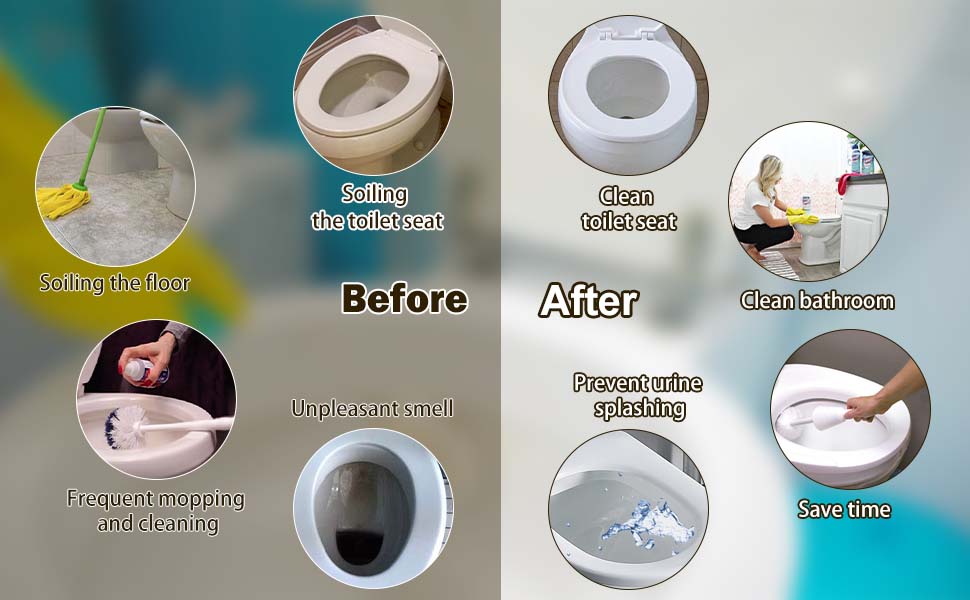 Toilet Seat Splash Guard, Fit for Installed at The Front of