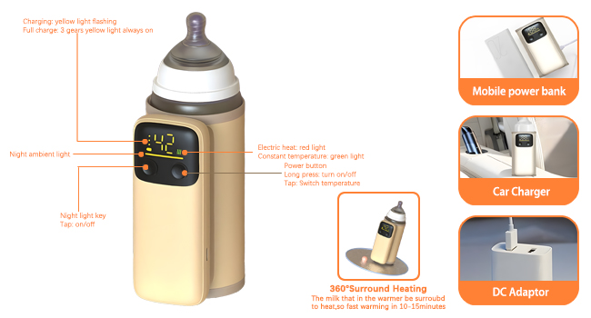 Portable Bottle Warmer for Travel