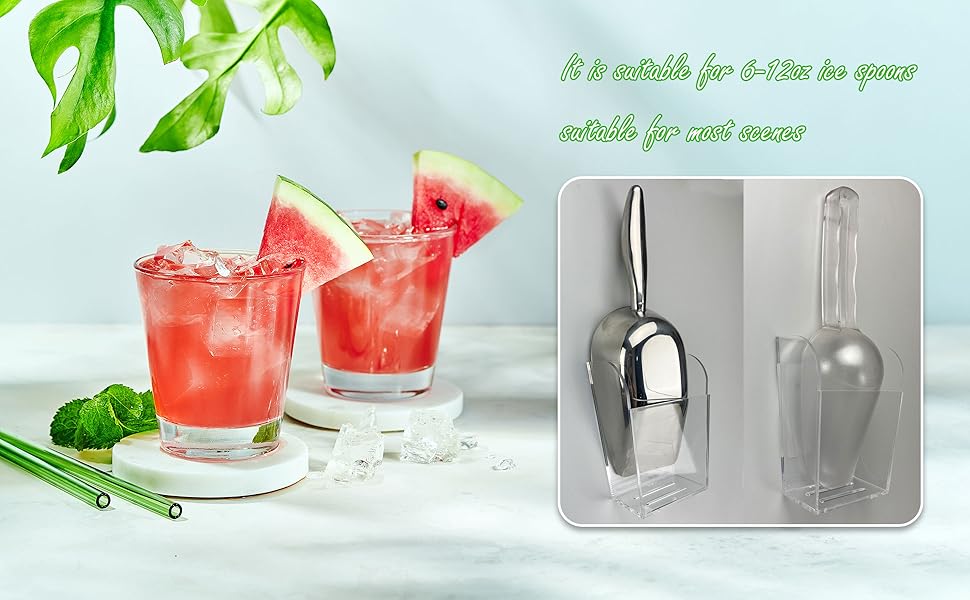 2 Pack Ice Scoop Holder, Ice Maker Scoop Holder for Counter Top Ice Makers and Machines 6 1-5