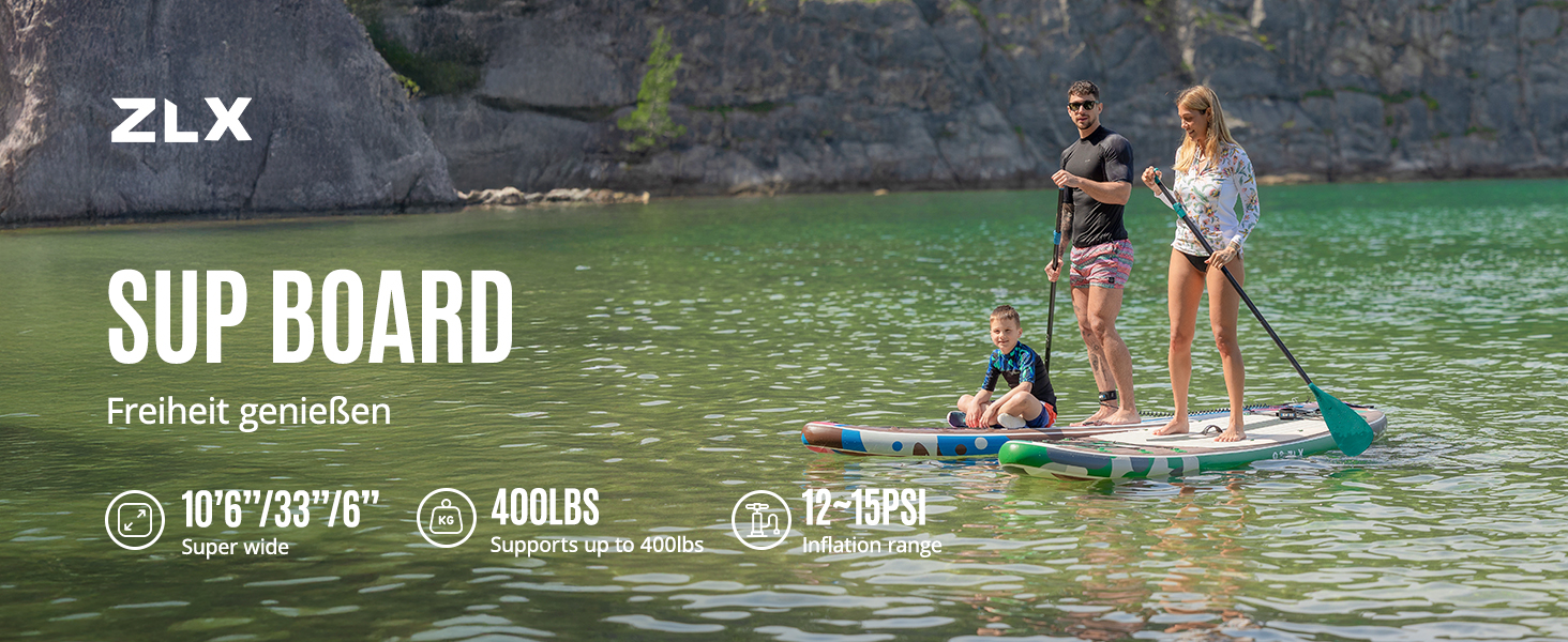 Aufblasbares Stand Up Paddle Board mit SUP Board Sitz