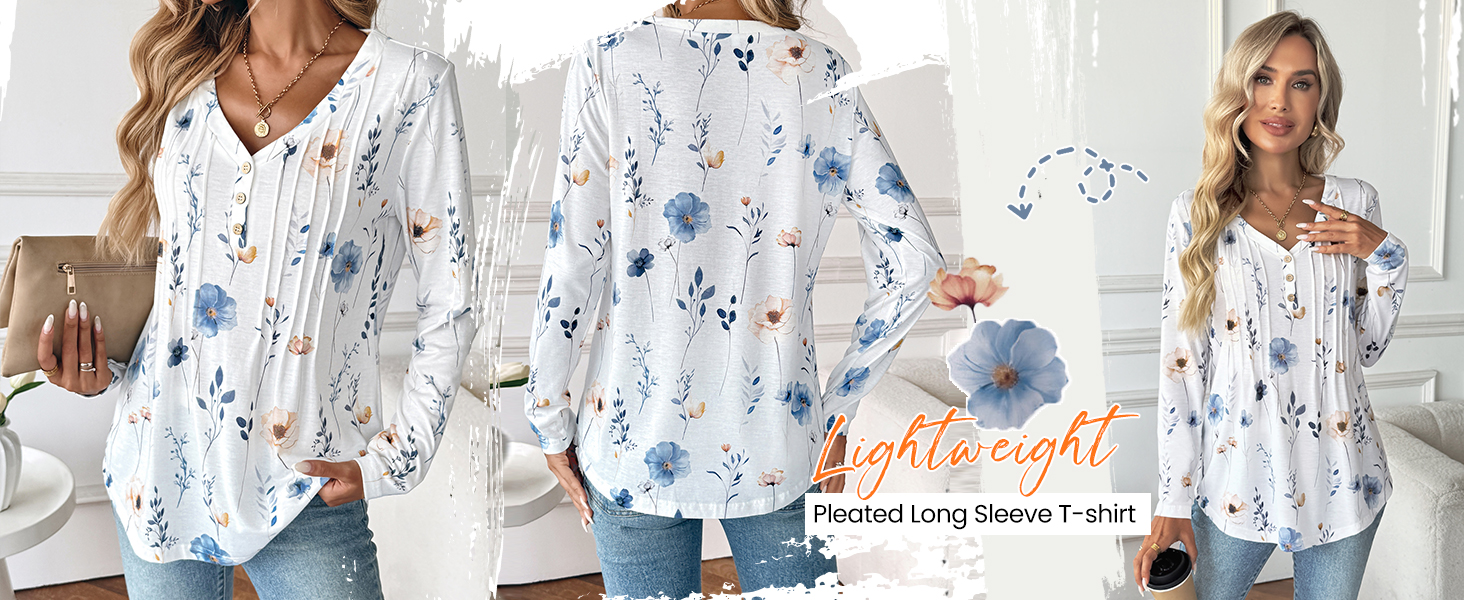 Flare Hem Womens Blouses