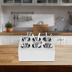 Silverware Utensil Holder Organizer