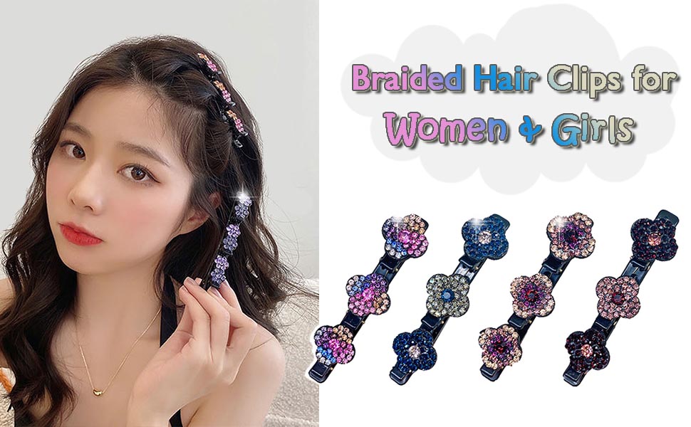 Braided Hair Clips for Women & Girls