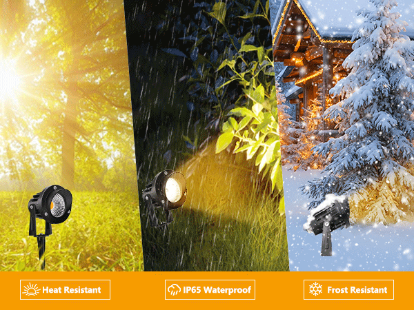 ライト・ランタン Woo Romwish 120V LED Landscape Lights, 10W 120V Outdoor