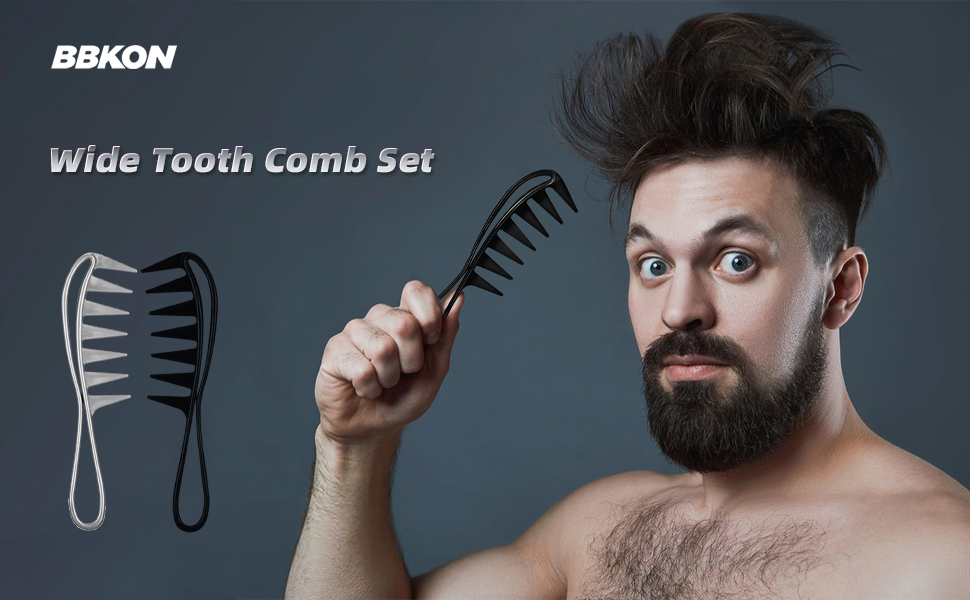 Wide Tooth Comb, Shower Comb Flexible Styling Comb for Curly Hair