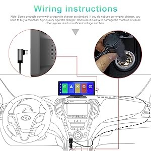10.26" Wireless Carplay & Android Auto Portable Car Stereo with Bluetooth Hands-Free Car Radio with Google and Siri Assistant, HD IPS Touchscreen, AUX and FM Transmitter 31 touch screen car stereo car stereo with bluetooth apple car play screen reversing camera dash cam