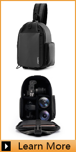 Cwatcun Waterproof Photography Camera Backpack with Tripod Holder for Canon Nikon Sony Fuji Camera