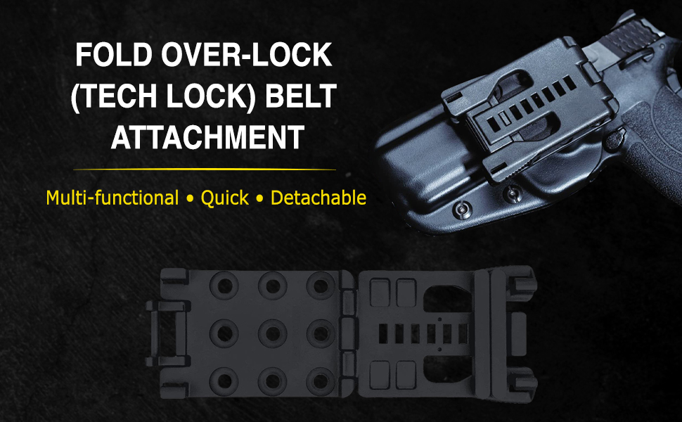 HolsterBuilder TechLock Belt Attachment with Mounting