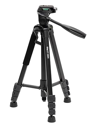Amazon | KING 三脚 150cm 4段 3WAY 雲台 収納袋 水準器付