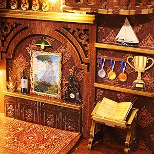 3D Wooden Puzzle Booknook