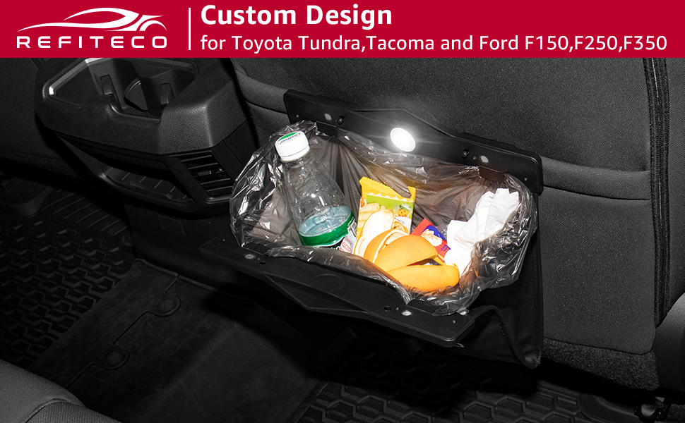 RefitEco Car Trash Can Compatible with Toyota Tundra
