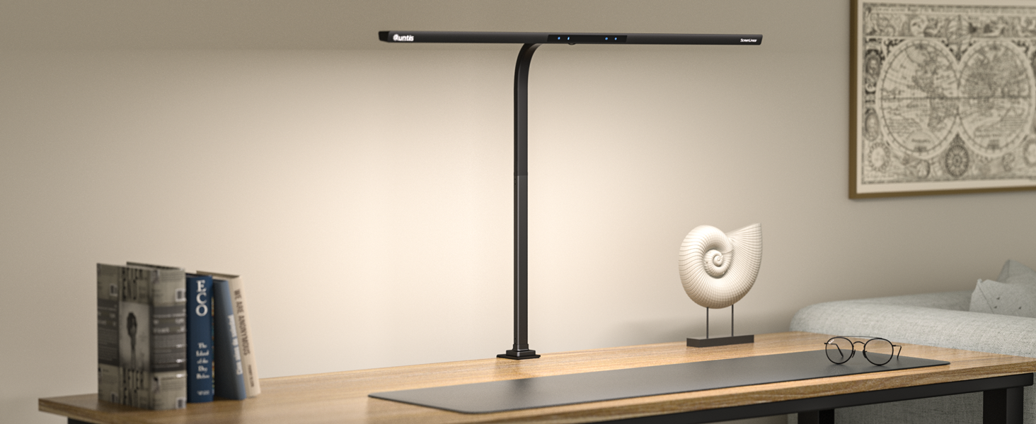 Quntis Led Desk Lamp,31.5" Super Wide Monitor Light with No Glare,Auto