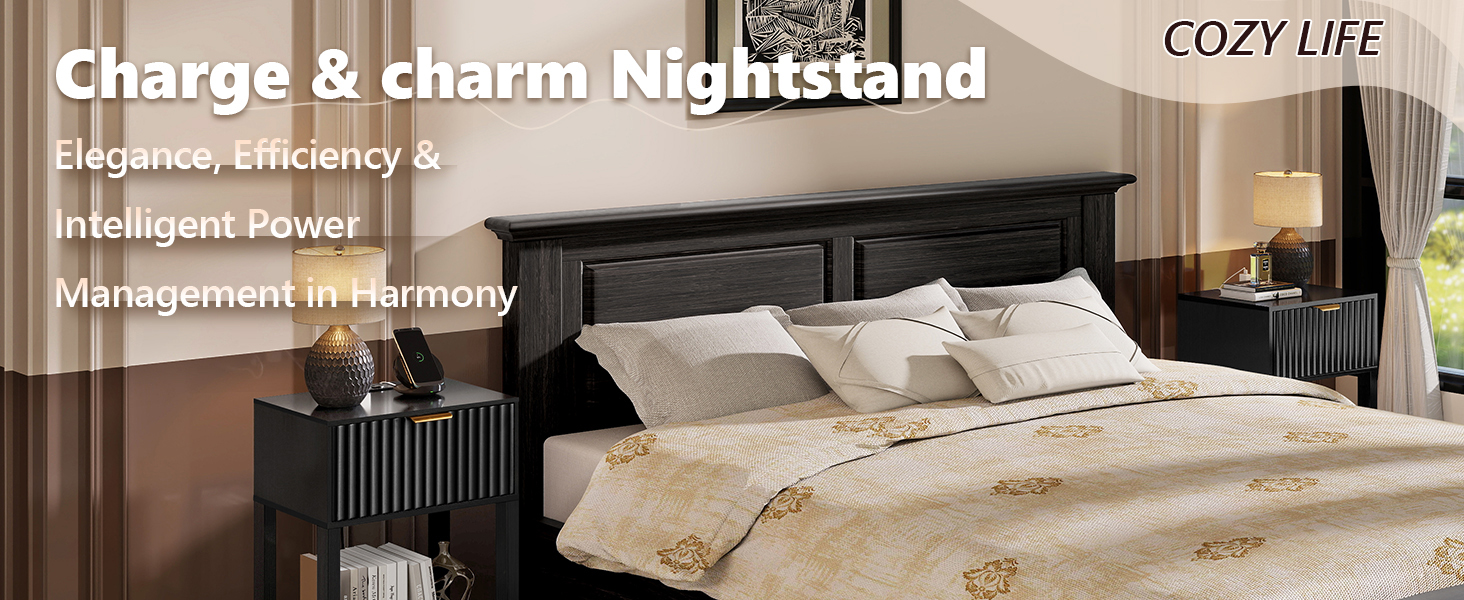 black nightstand