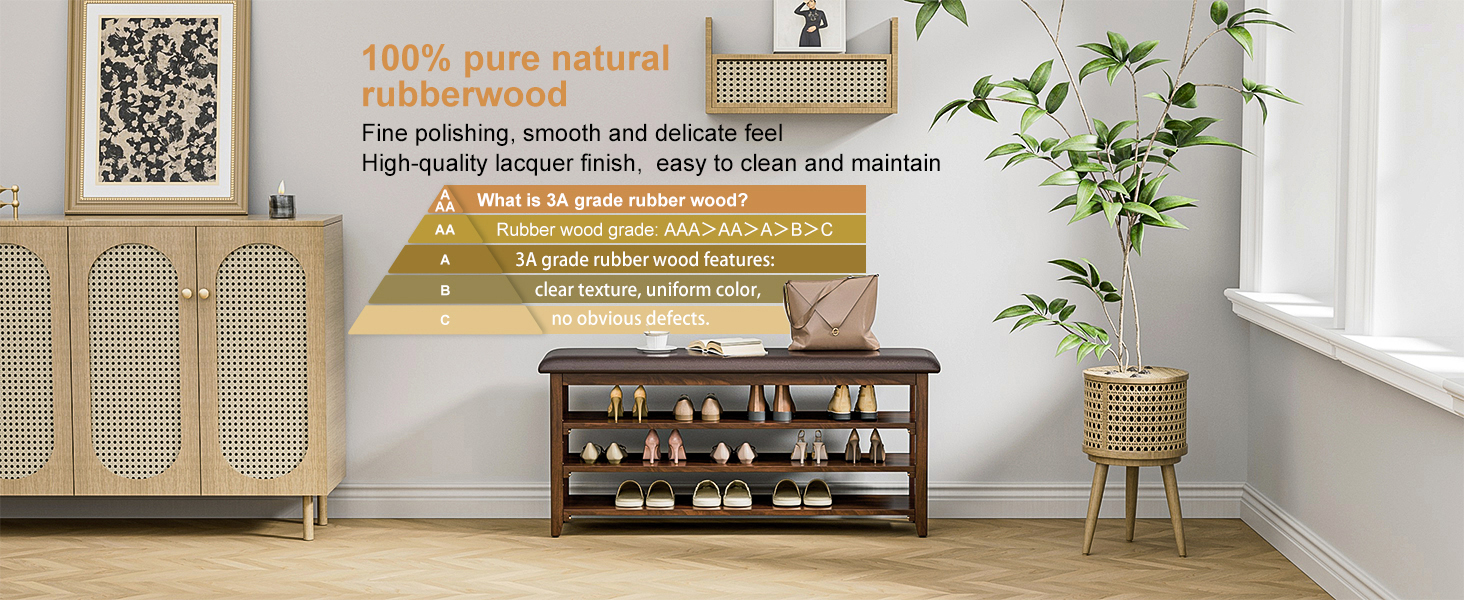 Wooden Shoe Bench