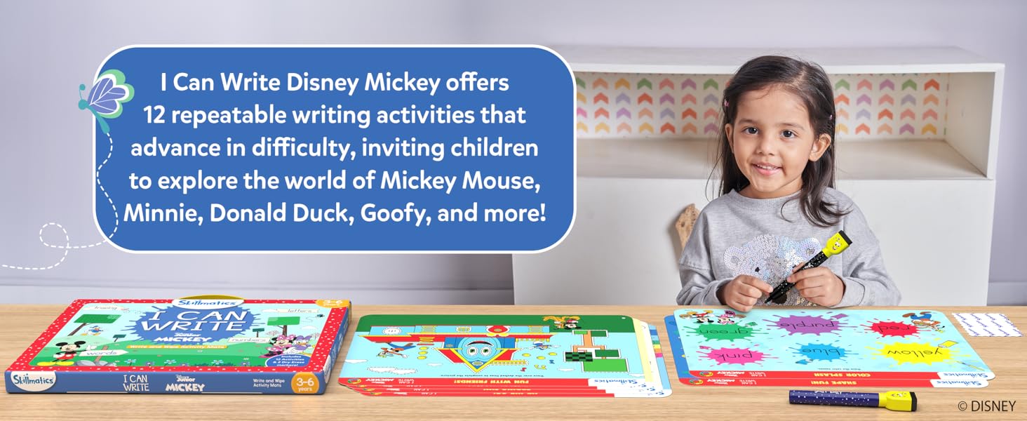 I can write activity for kids, toddlers, reusable, activity mats, learn numbers, letters, words