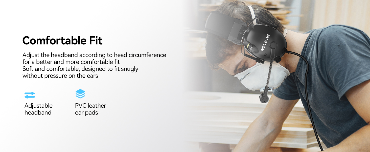 overhead walkie talkie headset