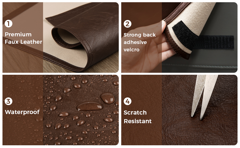 NZDWZDN Recliner Headrest Protector Faux Leather Headrest