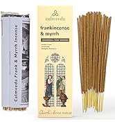 Calmveda Church Frankincense and Myrrh Incense - (80 Sticks) Charcoal Free Incense, Made from upc...