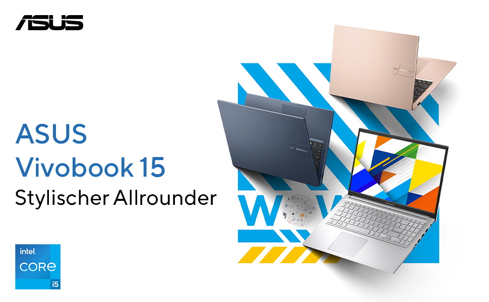 ASUS Vivobook15 クワイエットブルー　15.6型 ASUS Vivobook 15 laptop | wyświetlacz 15,6