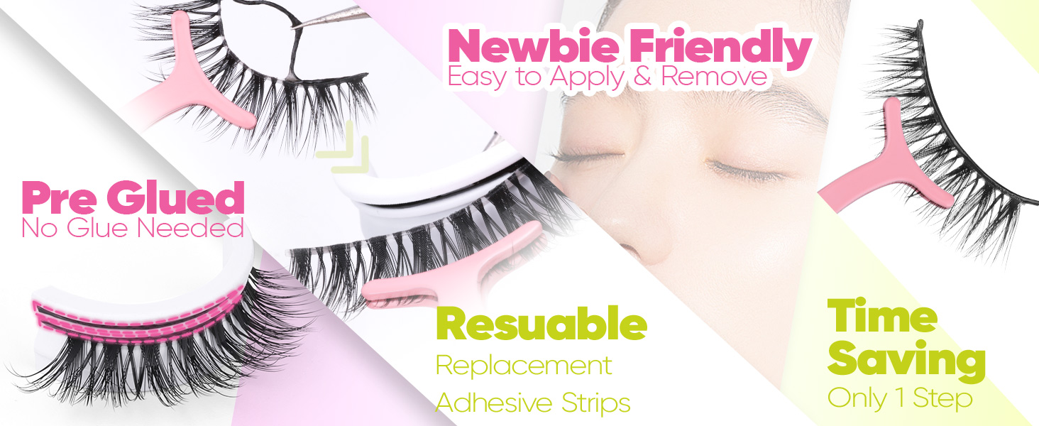 self adhesive eyelashes