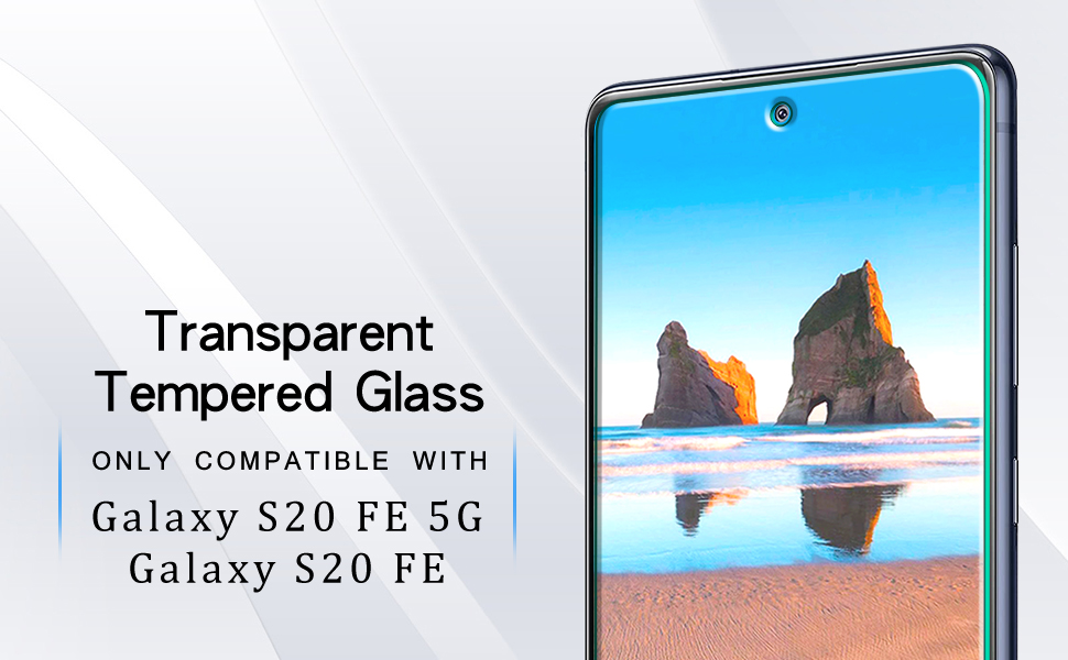 [2Pack] KATIN Screen Protector For Samsung Galaxy S20 FE 5G, Galaxy S20 FE Tempered Glass