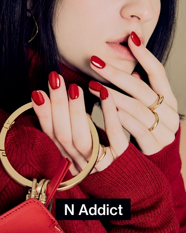 ohora, attachable, gel nail, red, summer, winter