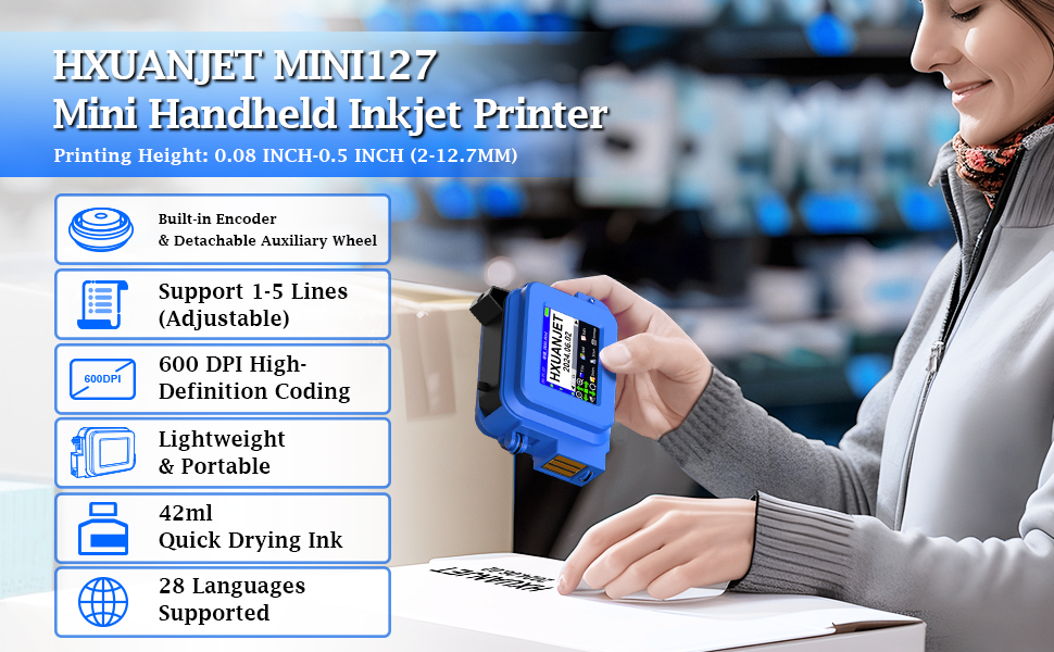 HXUANJET MINI127 handheld printer