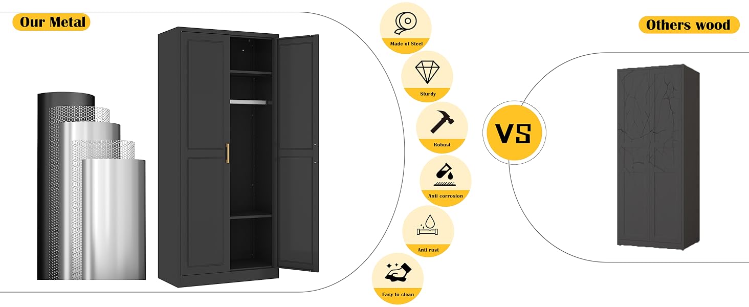 Metal Wardrobe Cabinet