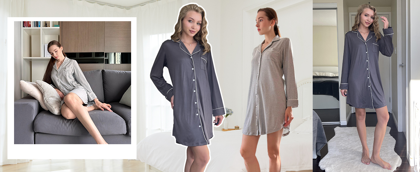 button down nightshirt