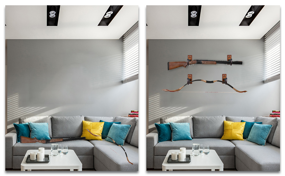 Gun Racks for Wall, Wall Gun Mount for Horizontal Display
