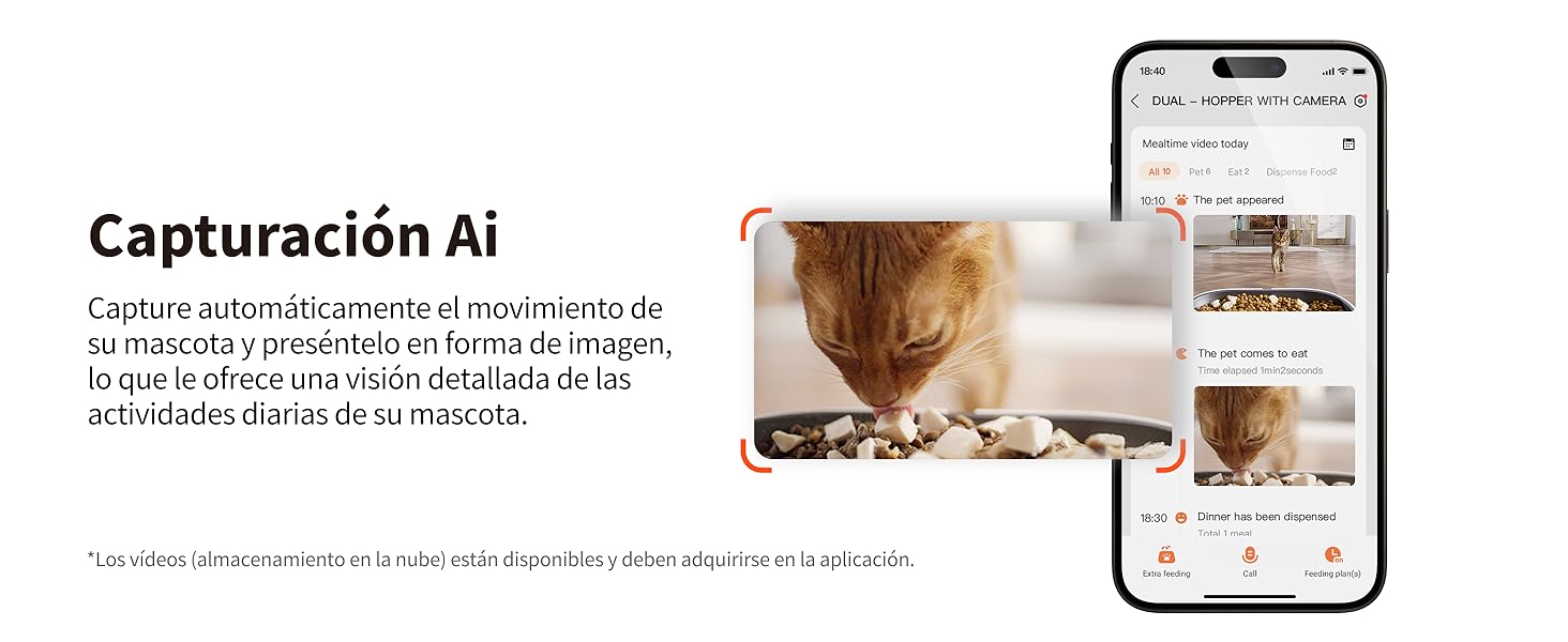 PETKIT Comedero Gato Automatico con Cámara