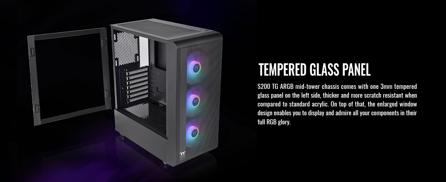 S200 TG ARGB Mid Tower Chassis