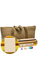 American Mahjong Set, “Manzanilla” with Soft Case