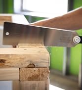 Vaughan Double Edged Mini Bear Saw cutting a 2x4 plank