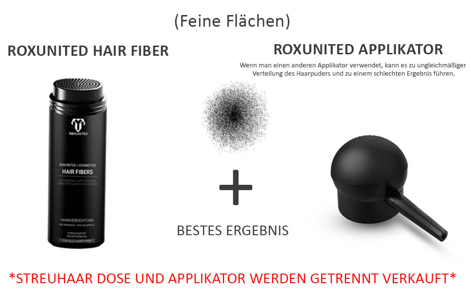 Roxunited Cosmetics haarpoeder haarverdichting 