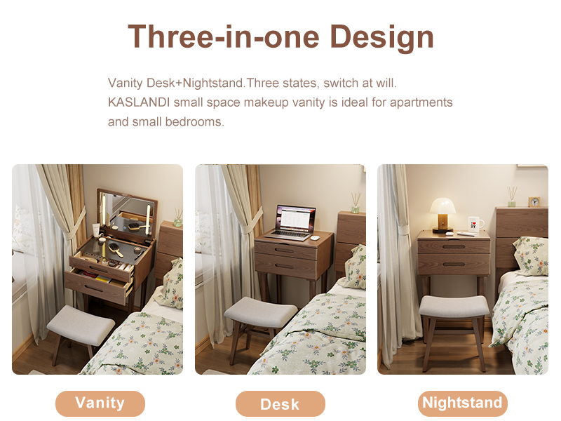 three-in-one design vanity