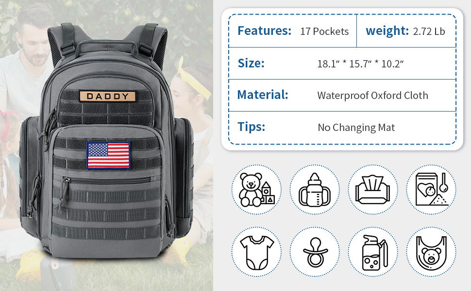 tactical diaper bag