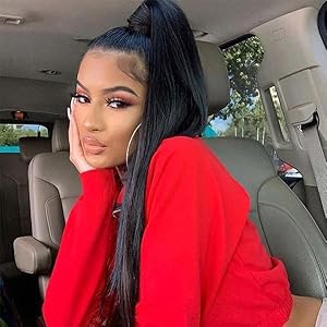 STRAIGHT HUMAN HAIR PONYTAIL